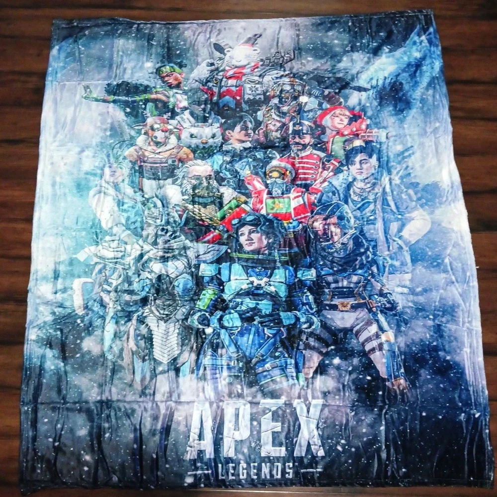 Apex Legends Fleece Throw Blanket 60x50 Winter Character Print Gaming Decor